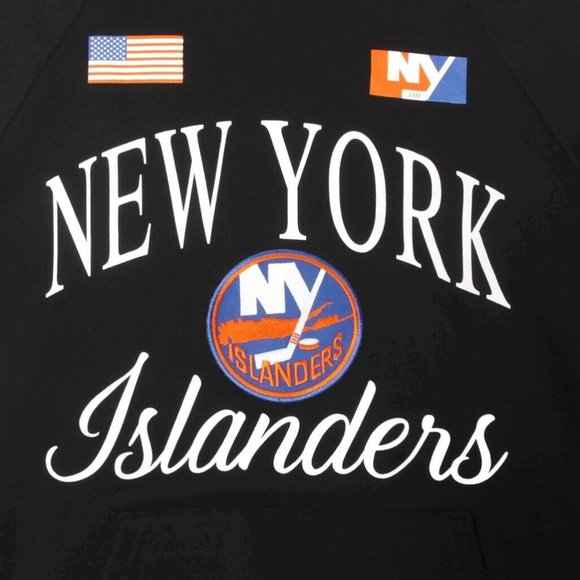 New York ISLANDERS Long Island Hockey Cotton Hoodie sz Medium /508 - Picture 2 of 4